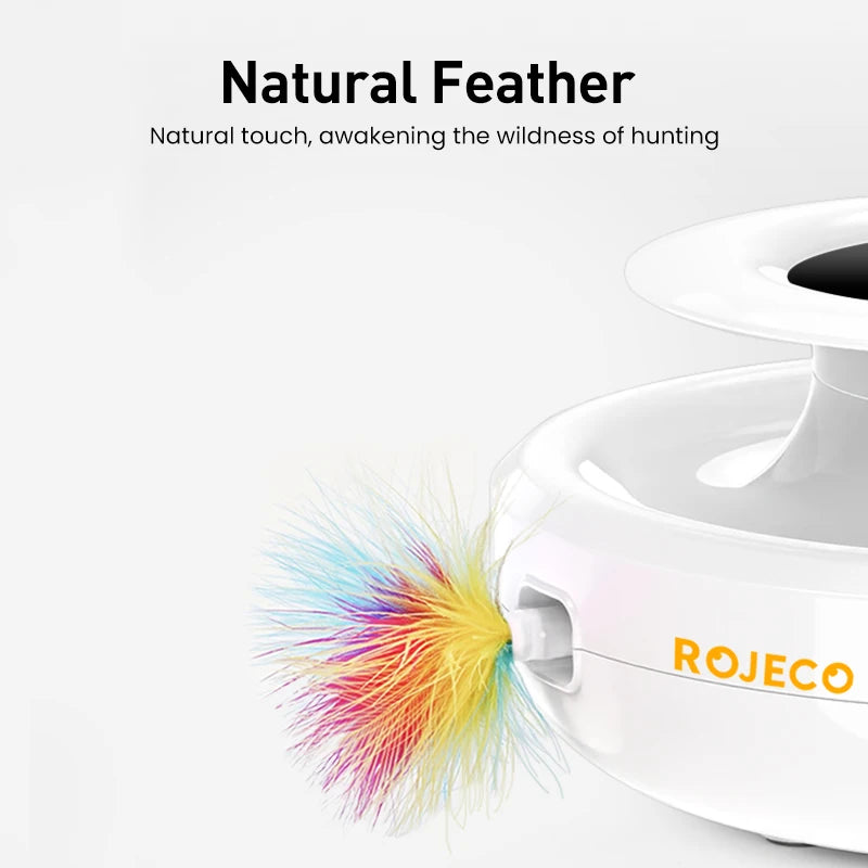 2-in-1 Smart Cat Toy – Automatic Feather & Ball with 5 Modes