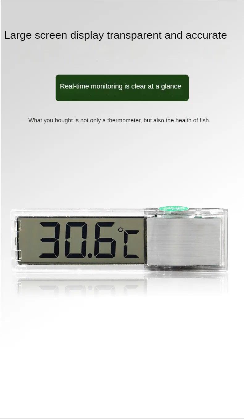 LCD Digital Aquarium Thermometer – Accurate Fish Tank Temperature Meter