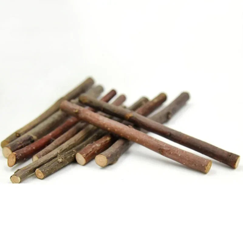 Apple Tree Chew Sticks – Natural Grinding Toys for Hamsters, Rabbits & Parrots