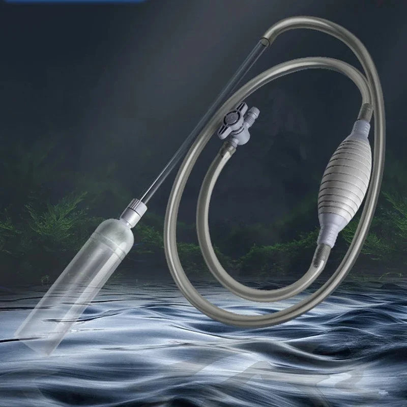 Handheld Vacuum Siphon Pump - Manual Aquarium Water Changer
