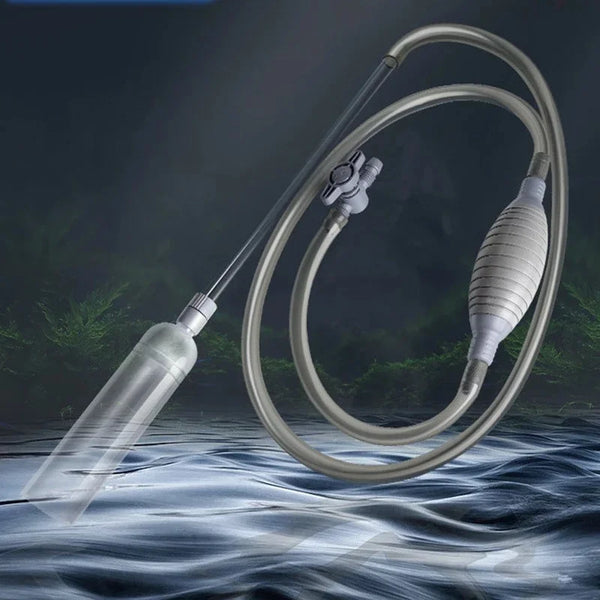 Handheld Vacuum Siphon Pump - Manual Aquarium Water Changer