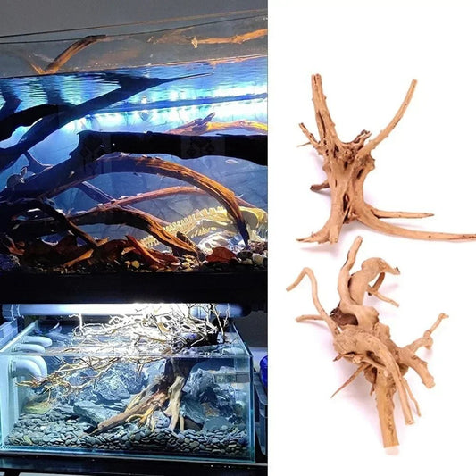 Natural Driftwood Roots – Small Aquarium Decoration & Habitat Ornament - The Best For Pets