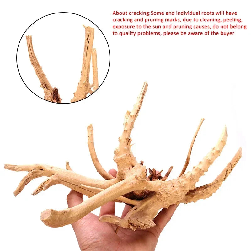 Natural Driftwood Roots – Small Aquarium Decoration & Habitat Ornament