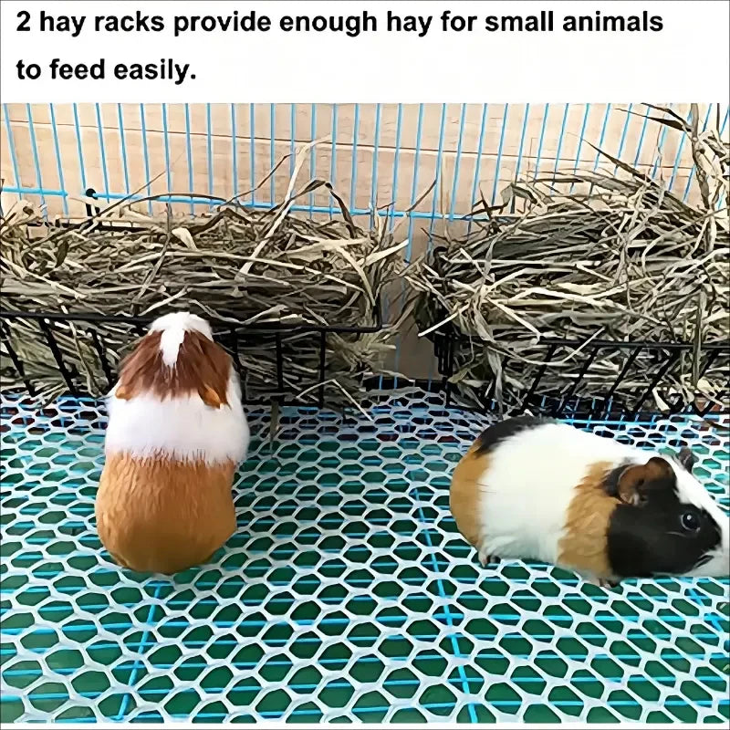 Rabbit Hay Feeder Rack – Grass Frame & Food Bowl for Small Pets