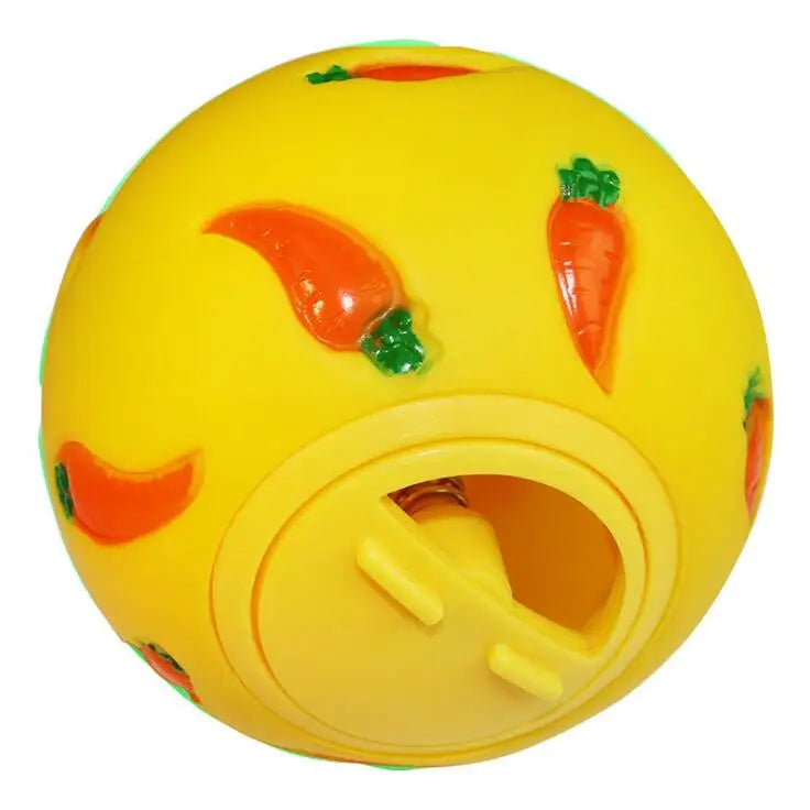 Rabbit Treat Ball – Interactive Slow Feeder Toy for Bunnies, Hamsters & Ferrets