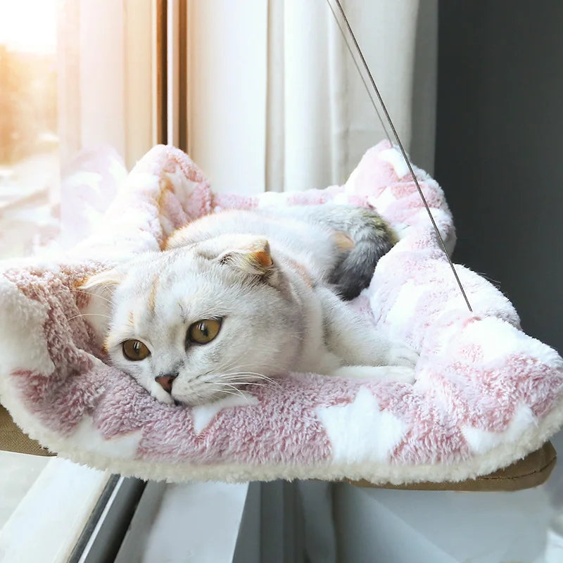 Hanging Cat Hammock Bed – Window Seat Perch for Cats & Kittens, Holds Up to 20kg