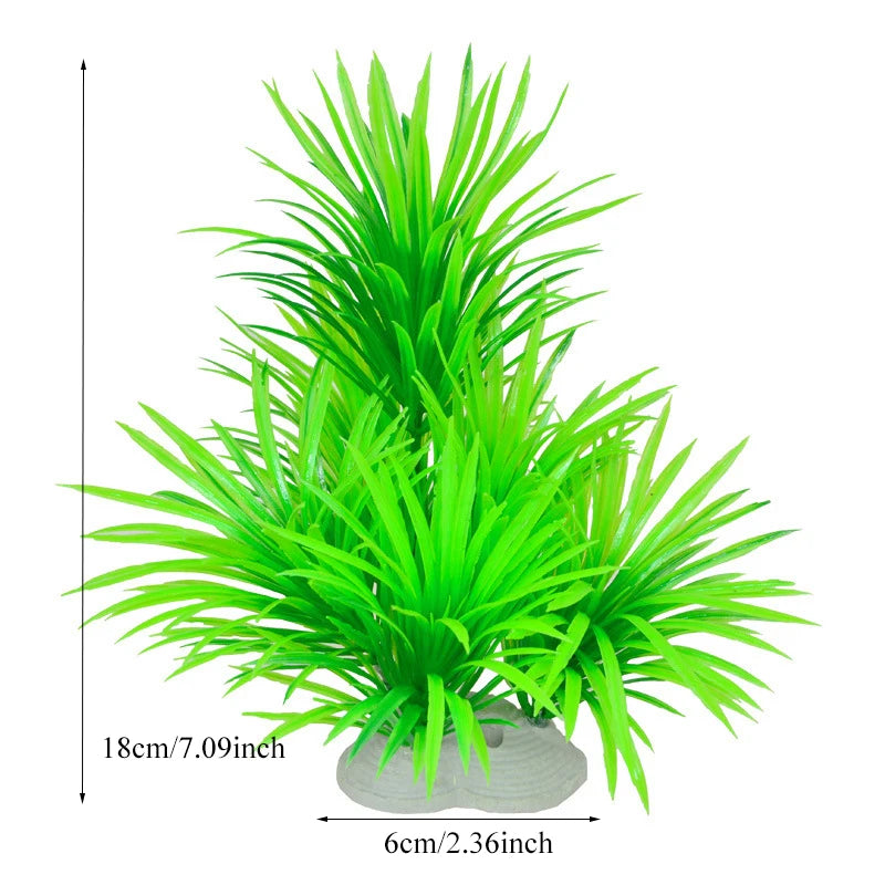 Artificial Aquarium Decoration Plant Plastic Water Grass