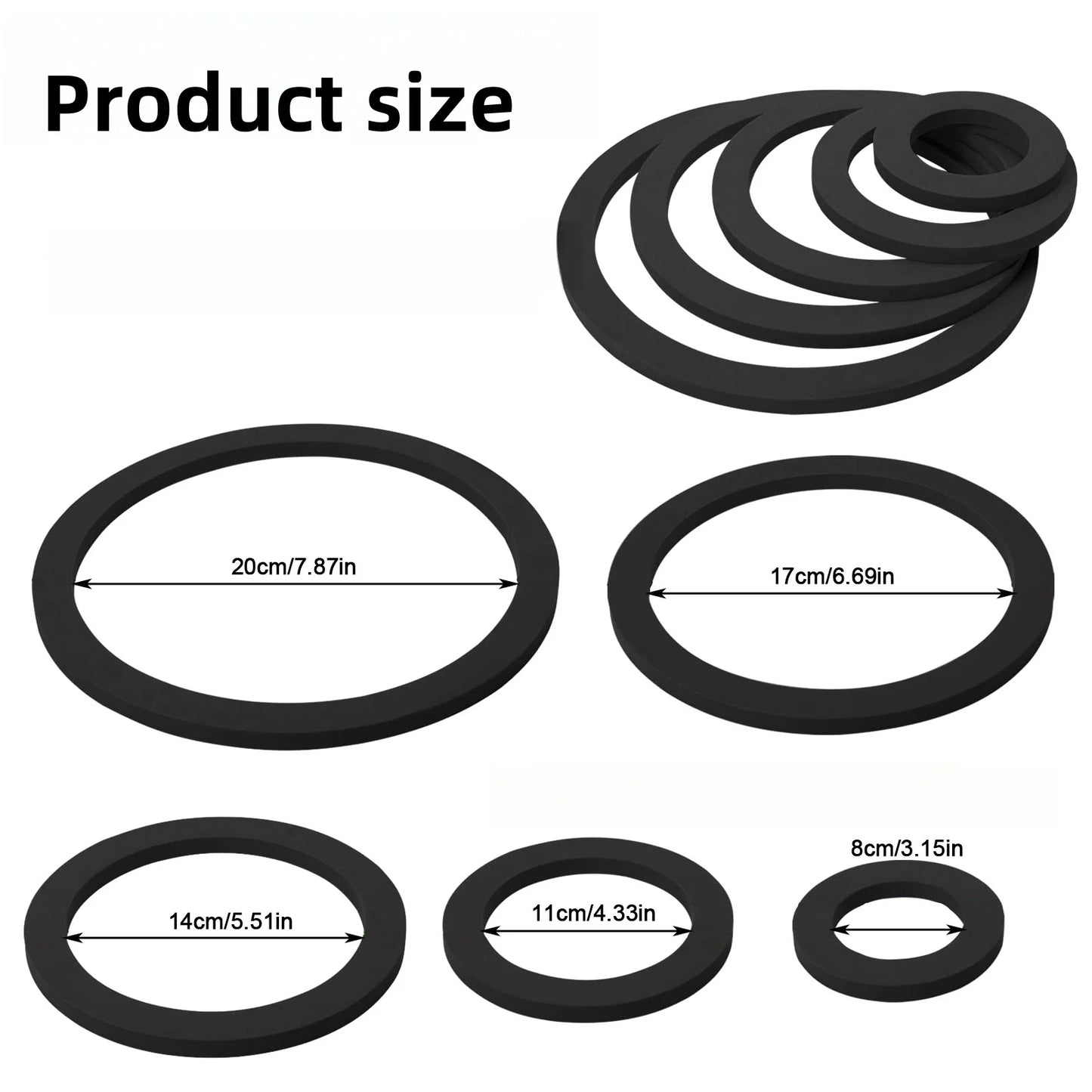 5pcs Floating Plant Rings – Fish Feeding & Grass Blockers for Aquarium
