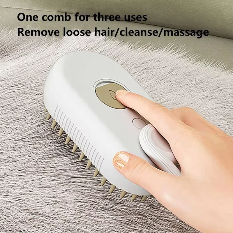 Pet Grooming Mist Spray Comb – Dematting Brush & Hair Remover for Dogs & Cats