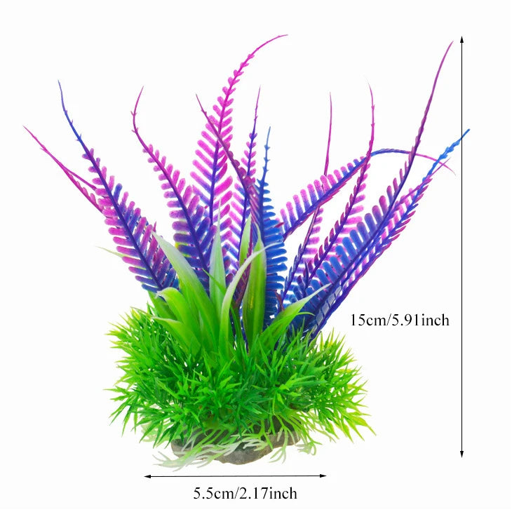 Artificial Aquarium Decoration Plant Plastic Water Grass