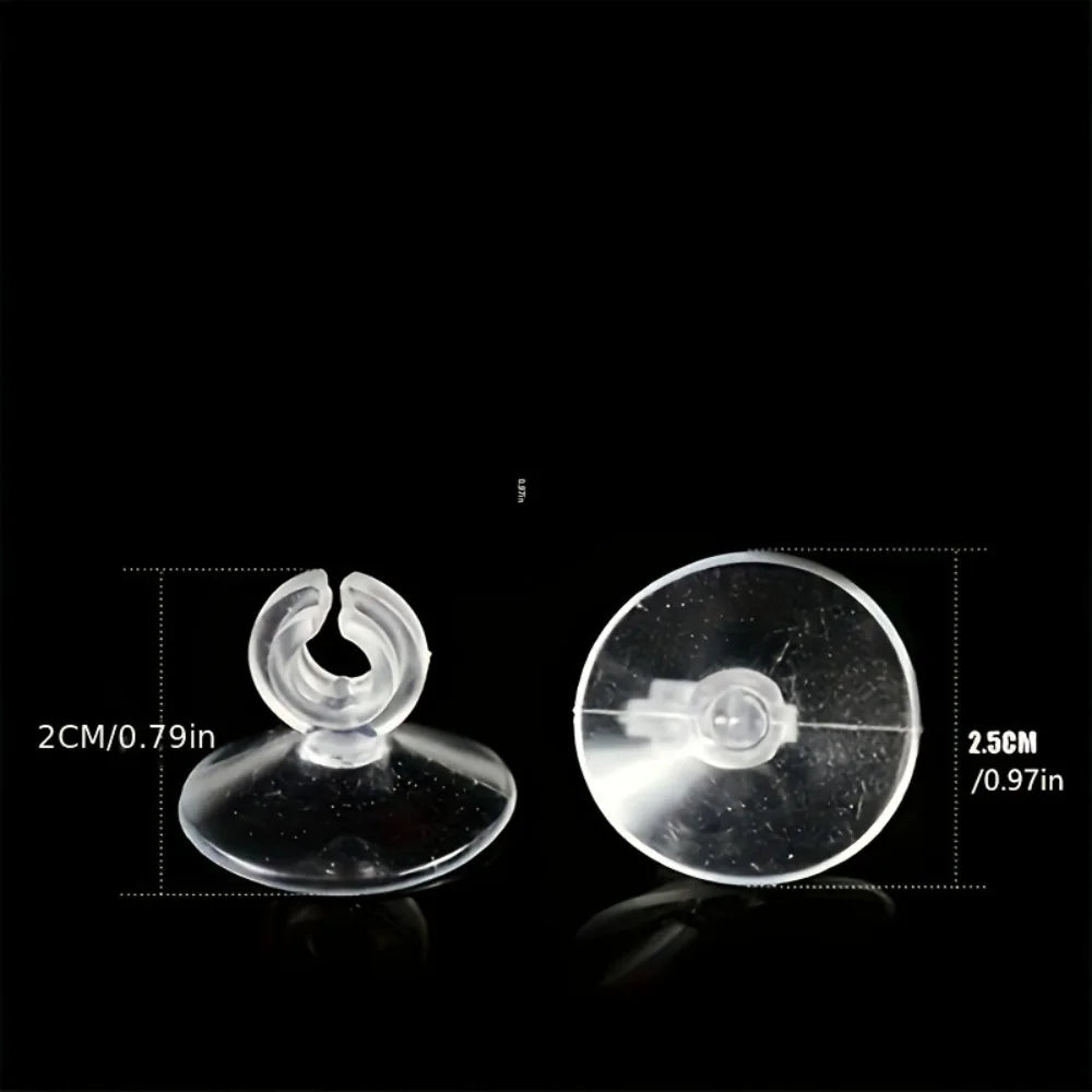 10pcs Rubber Aquarium Fish Tank Suction Cup Sucker Holders for Air Line Tube Hose Pump