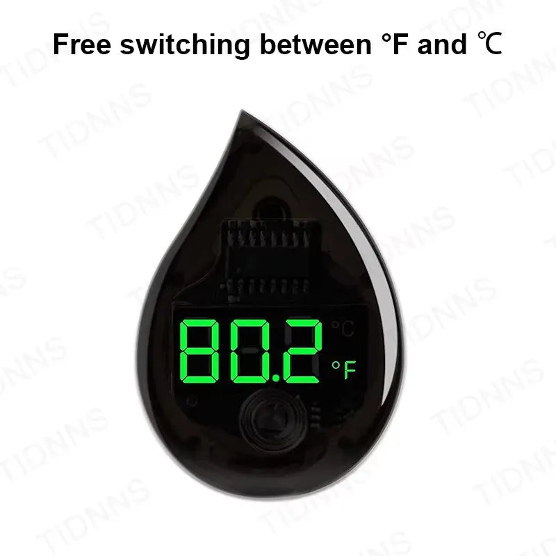 LCD Digital Aquarium Thermometer – Type-C Charging, High Precision -9.9-50℃
