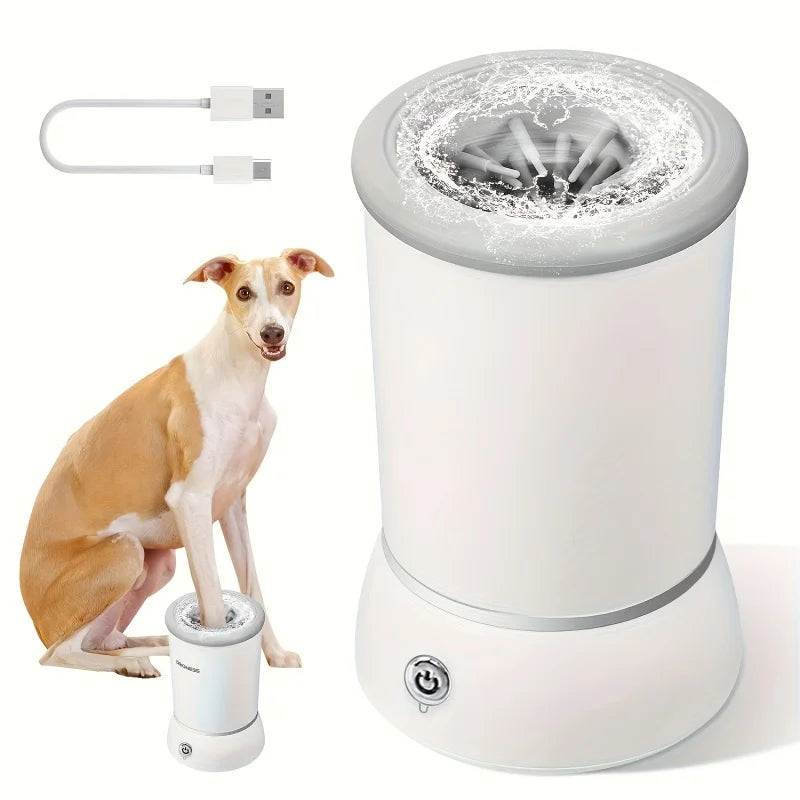 Electric Pet Paw Cleaner Cup – Automatic, Portable & Quiet Foot Washer for Dogs & Cats