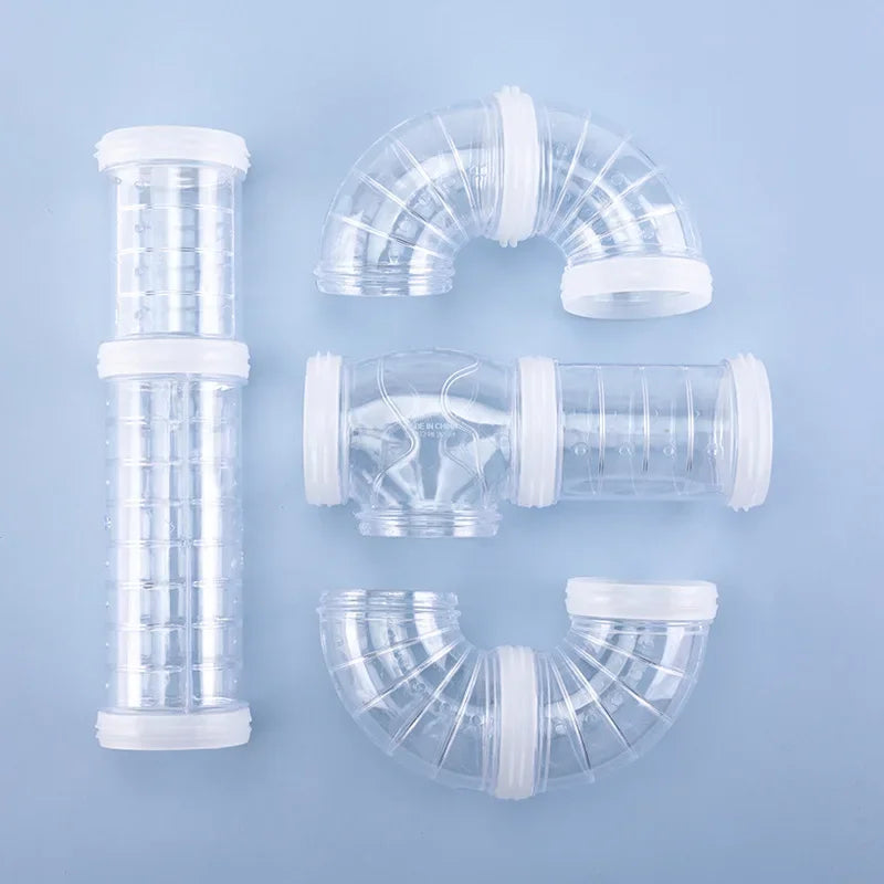 DIY Hamster Tunnel Maze – External Cage Tubes & U-Pipe Set