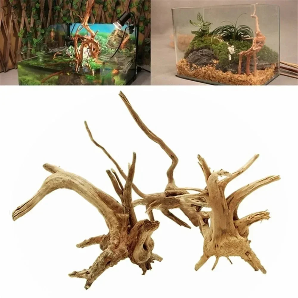 Natural Driftwood Roots – Small Aquarium Decoration & Habitat Ornament