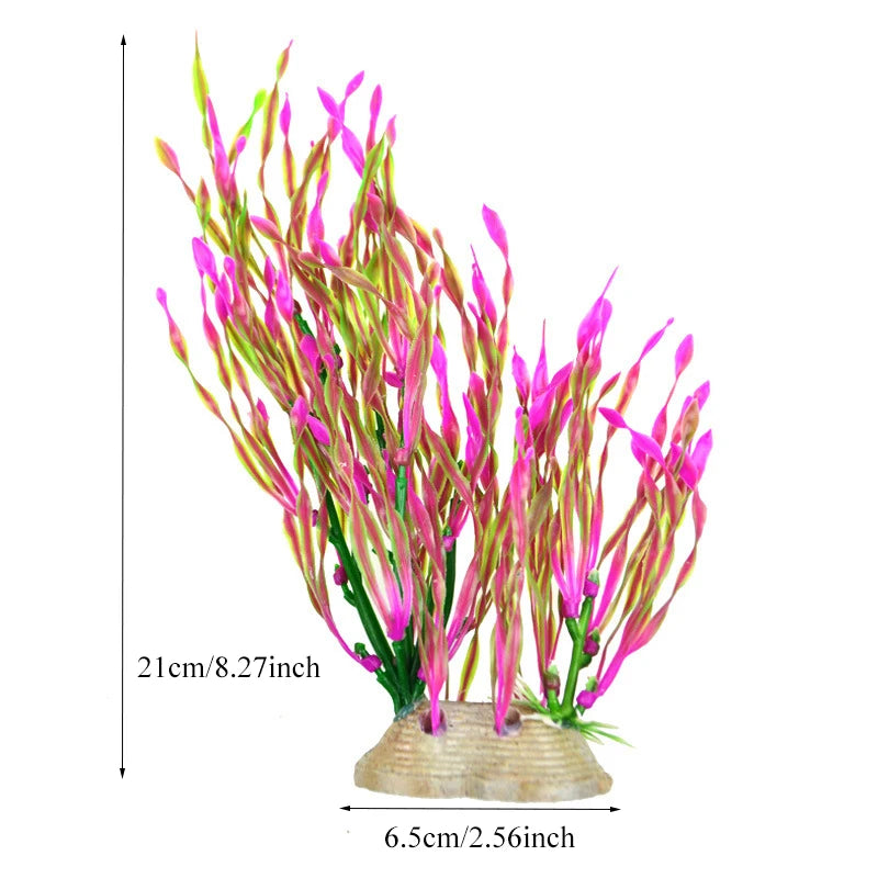 Artificial Aquarium Decoration Plant Plastic Water Grass