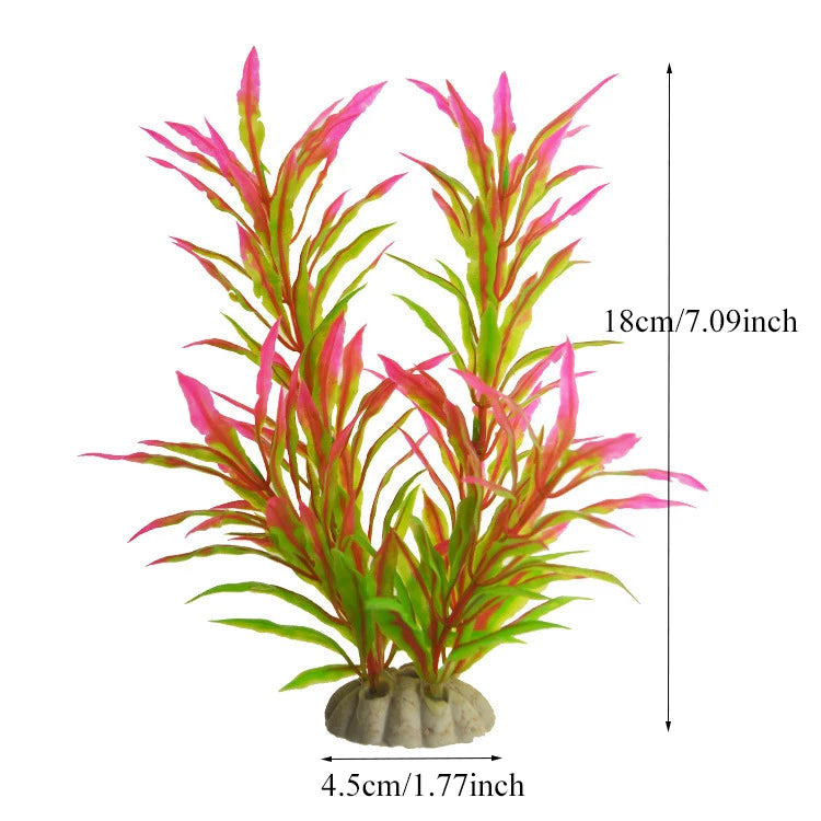 Artificial Aquarium Decoration Plant Plastic Water Grass