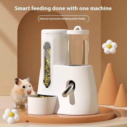 2-in-1 Hamster Feeder & Water Dispenser – Large Capacity Automatic Dispenser, Leak proof