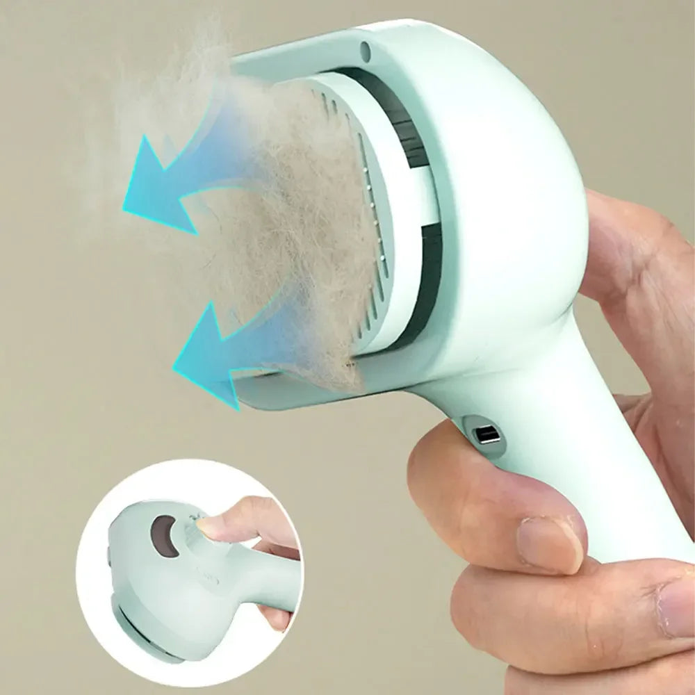Pet Grooming Mist Spray Comb – Dematting Brush & Hair Remover for Dogs & Cats