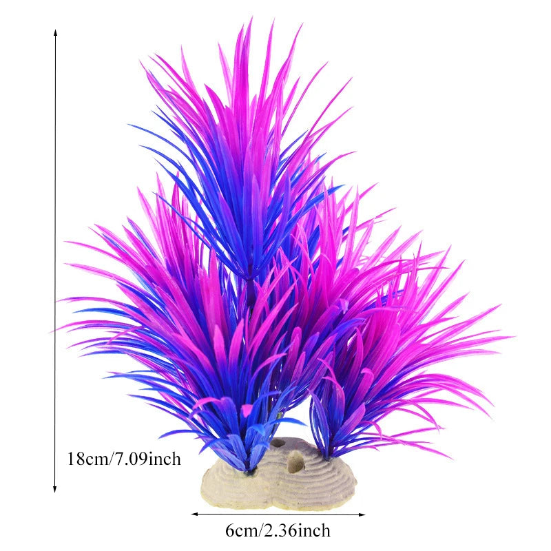 Artificial Aquarium Decoration Plant Plastic Water Grass