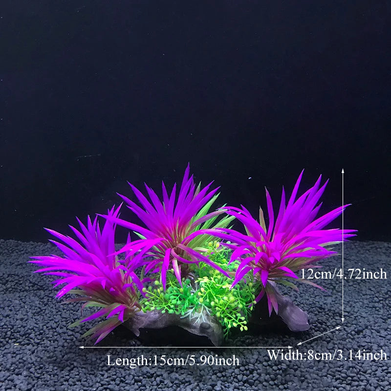Artificial Aquarium Decoration Plant Plastic Water Grass