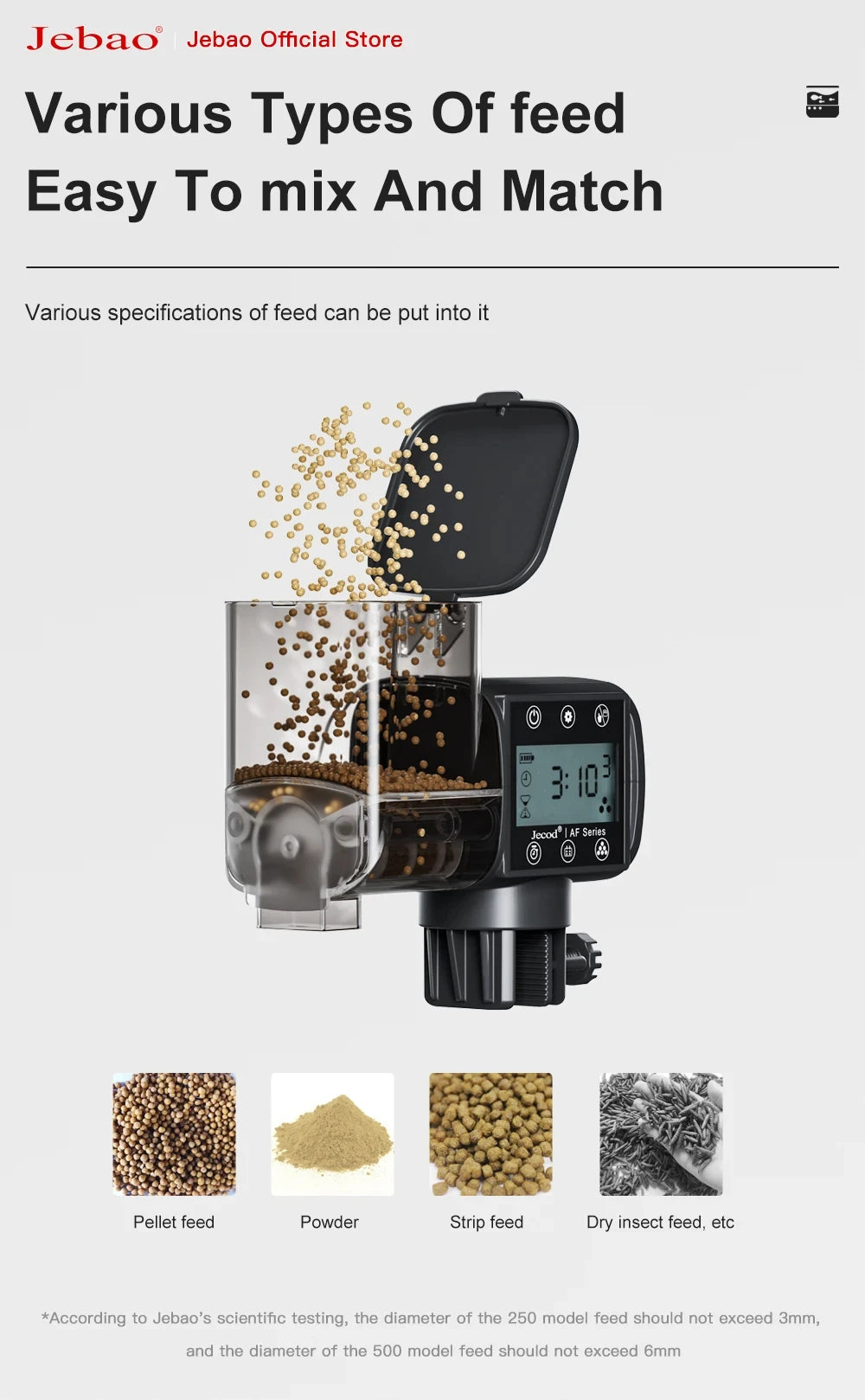Smart Aquarium Feeder – Automatic Digital WiFi Remote Fish Feeder