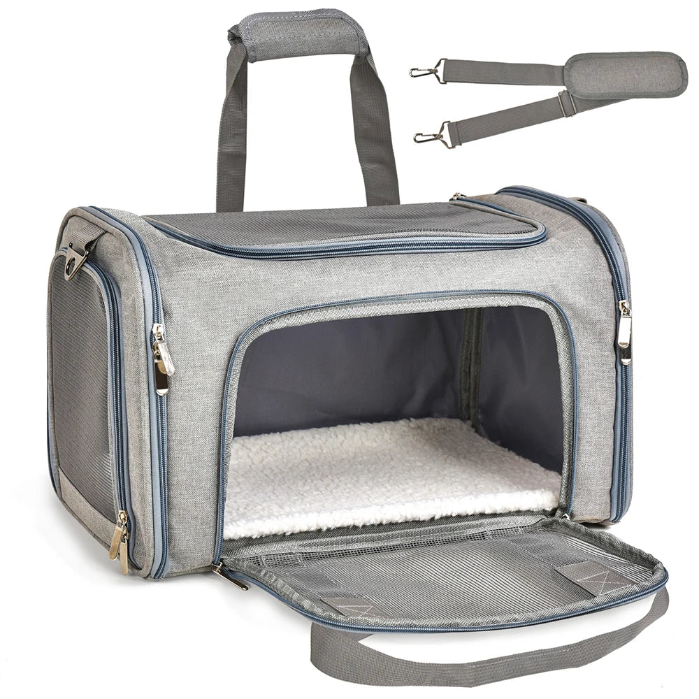 Dog & Cat Carrier Backpack – Soft-Sided, Airline-Approved Travel Bag