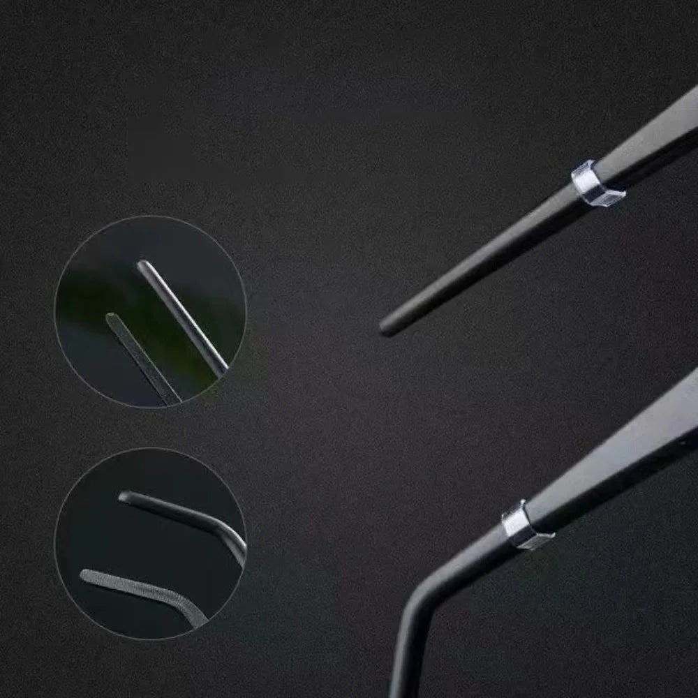 Multifunctional Stainless Steel Aquarium Tweezers – Elbow Aquascape & Feeding Tool