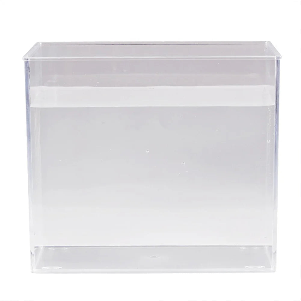 Aquarium Starter Kit – Square Tank with Clamp Light for Desk Decor