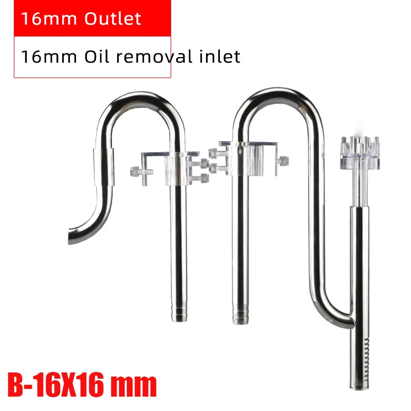 Aquarium Filter Stainless Steel External Filter Accessories Inlet and Outlet Water Remove Oil Film Lily Tube Aquarium filter