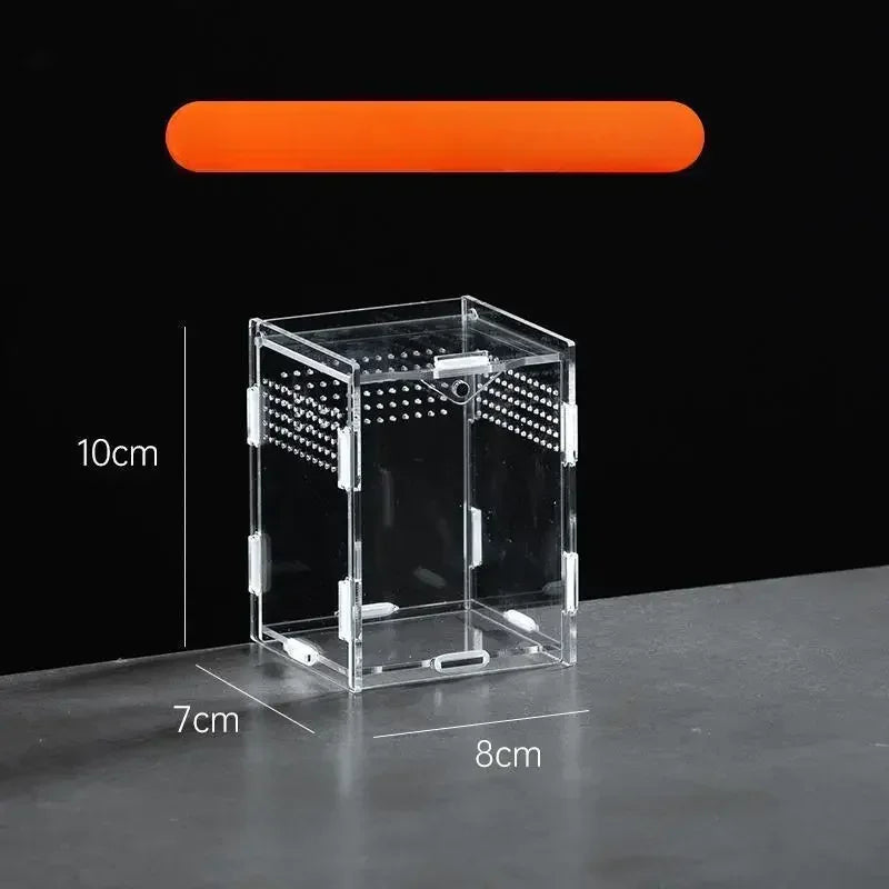 Acrylic Reptile Terrarium – Nano Breeding Box for Spider, Scorpion & Lizards