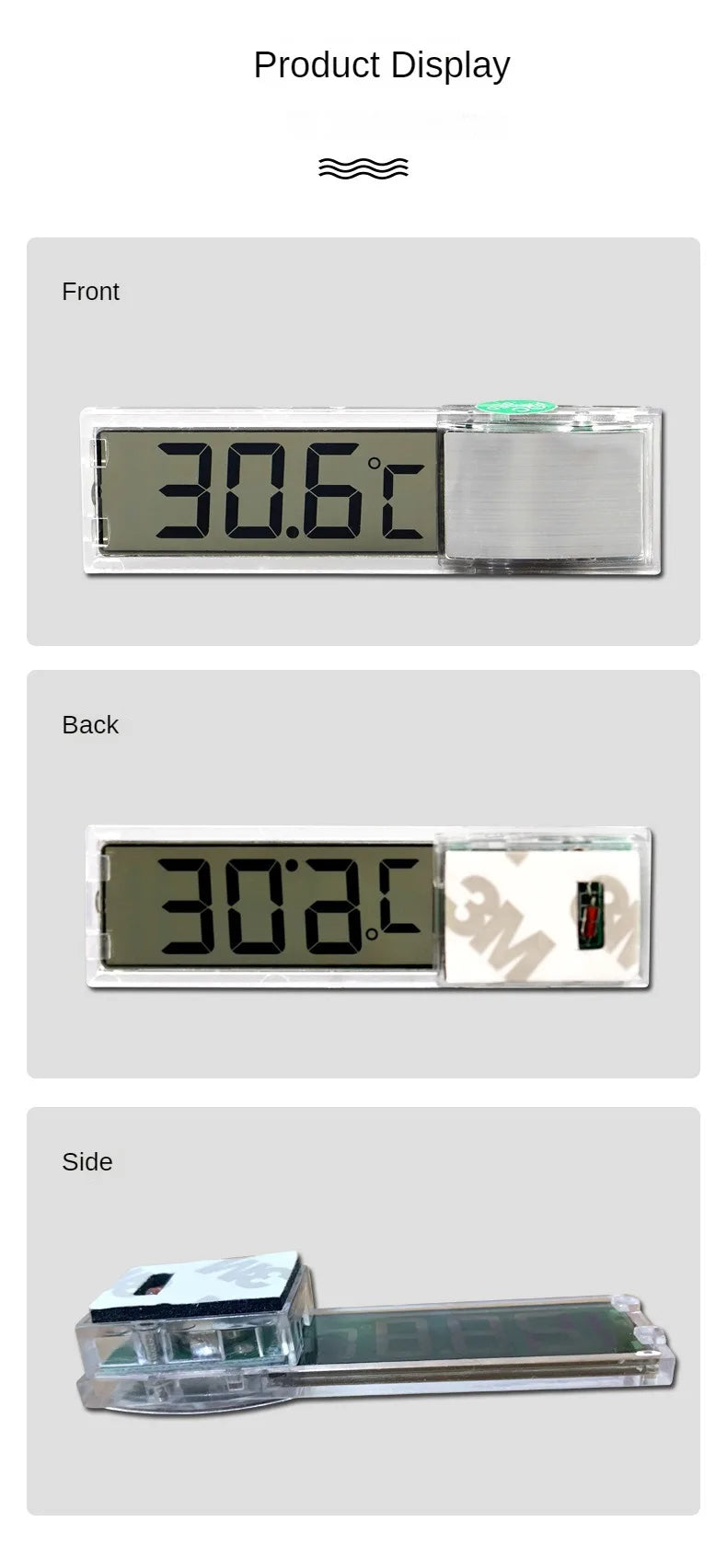 LCD Digital Aquarium Thermometer – Accurate Fish Tank Temperature Meter