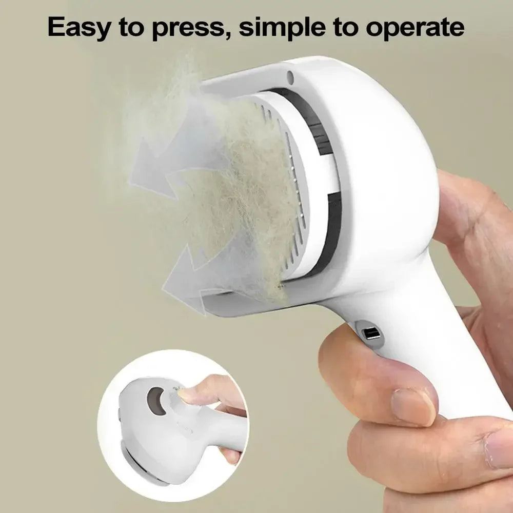 Pet Grooming Mist Spray Comb – Dematting Brush & Hair Remover for Dogs & Cats