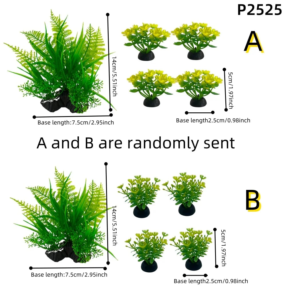 Artificial Water Grass – Plastic Aquarium Plant Decoration Ornaments