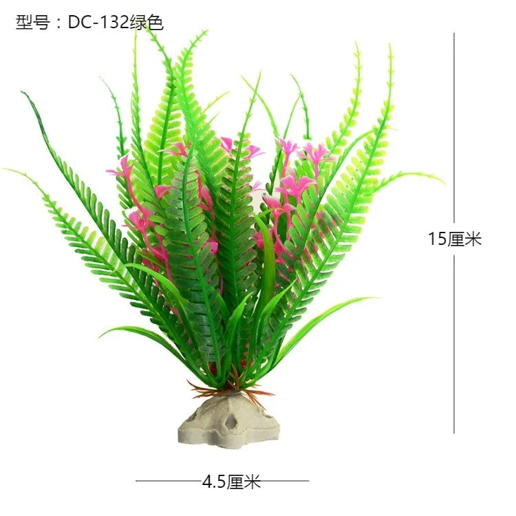 Artificial Aquarium Decoration Plant Plastic Water Grass