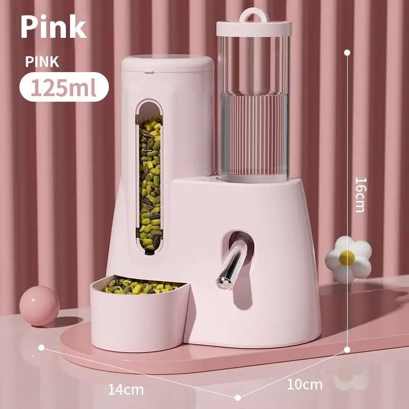 2-in-1 Hamster Feeder & Water Dispenser – Large Capacity Automatic Dispenser, Leak proof