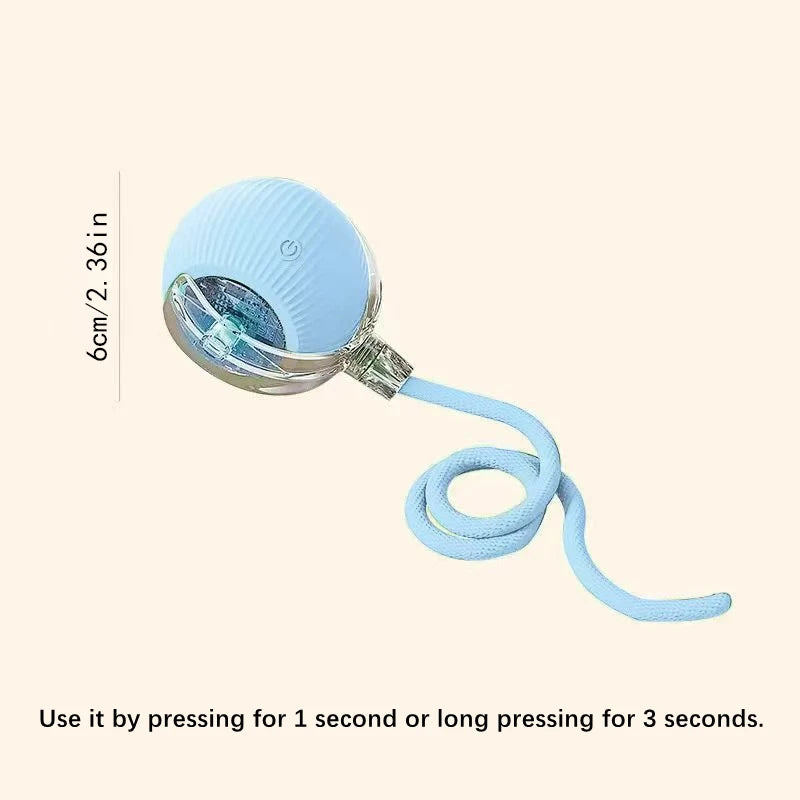 Smart Interactive Pet Toy Ball – USB Automatic Bouncing for Dogs & Cats