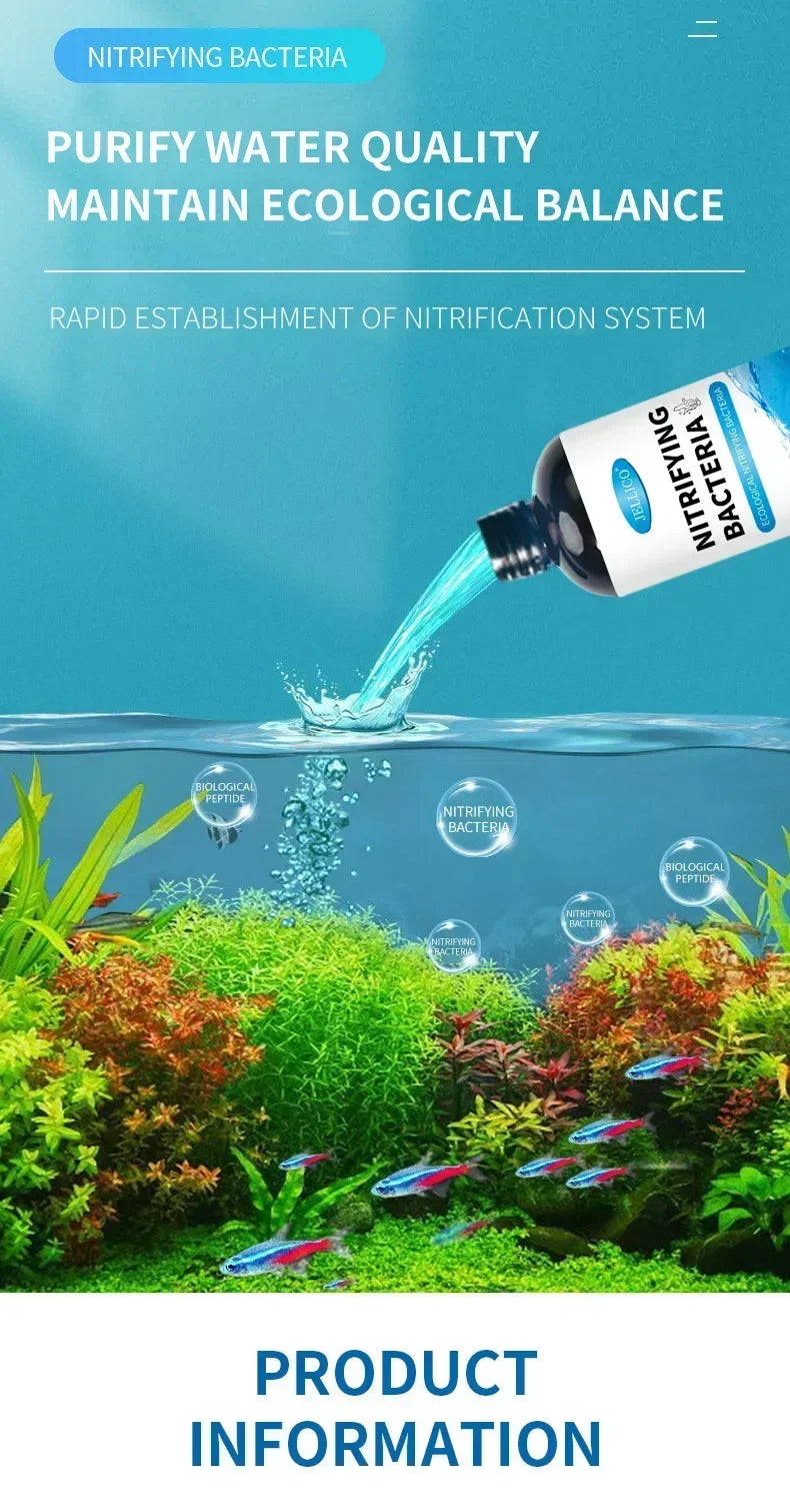 Nitrifying Bacteria Liquid – Aquarium Water Purifier & Treatment Solution