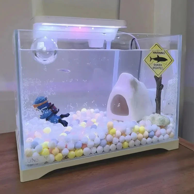 Warning Signs Ornament – Aquarium Decoration & Fish Tank Background