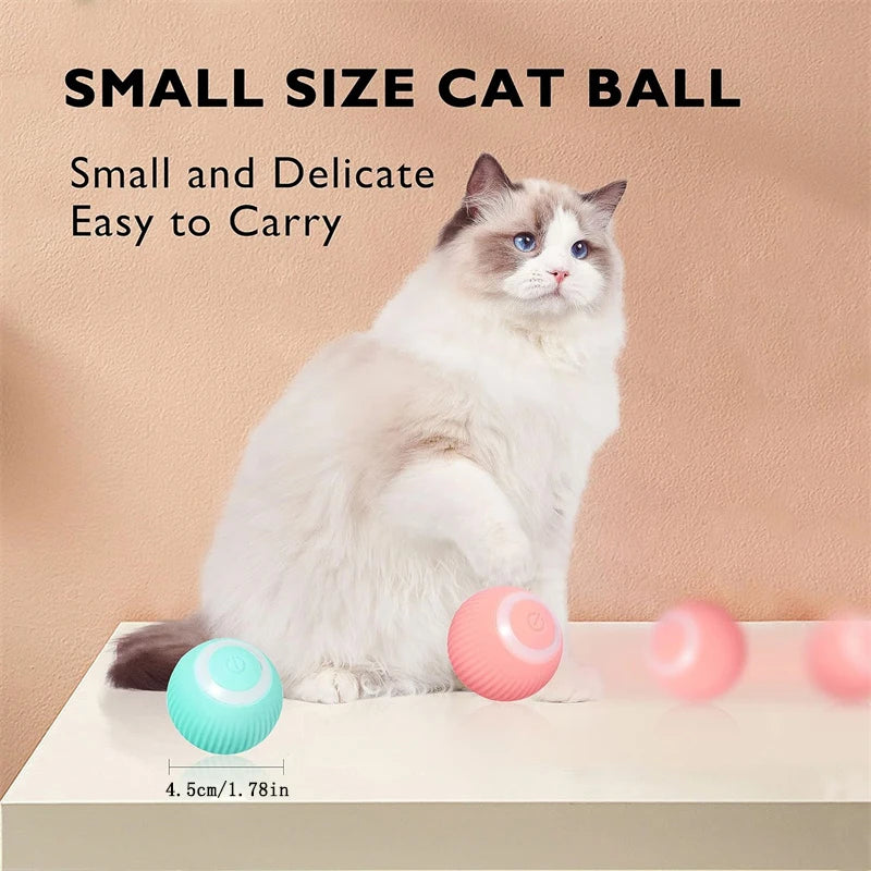 Smart Interactive Pet Toy Ball – USB Automatic Bouncing for Dogs & Cats