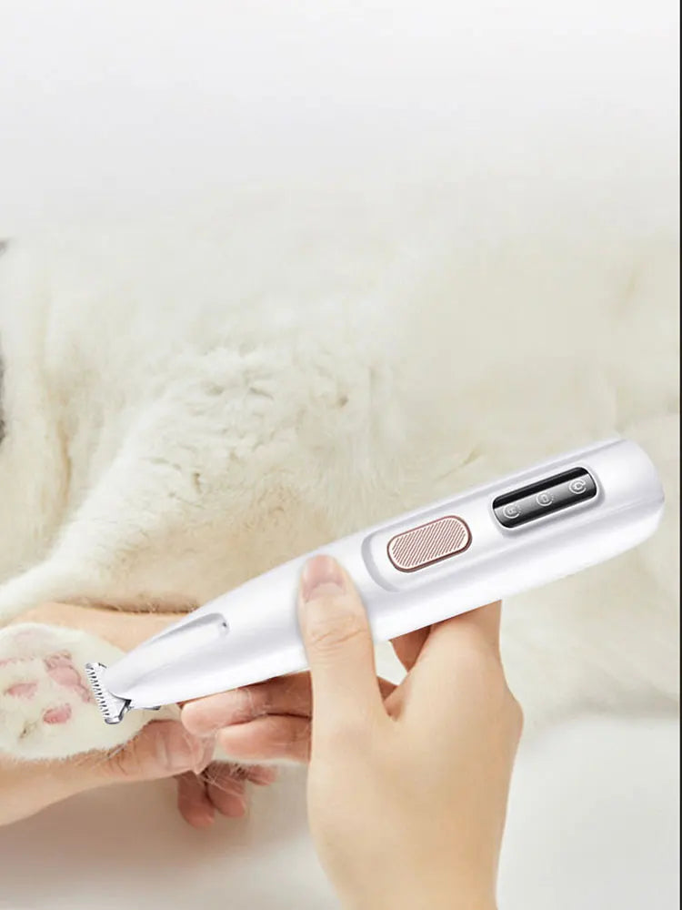 LED Grooming Clippers for Pets – 18mm Blade for Paws, Ears & Face