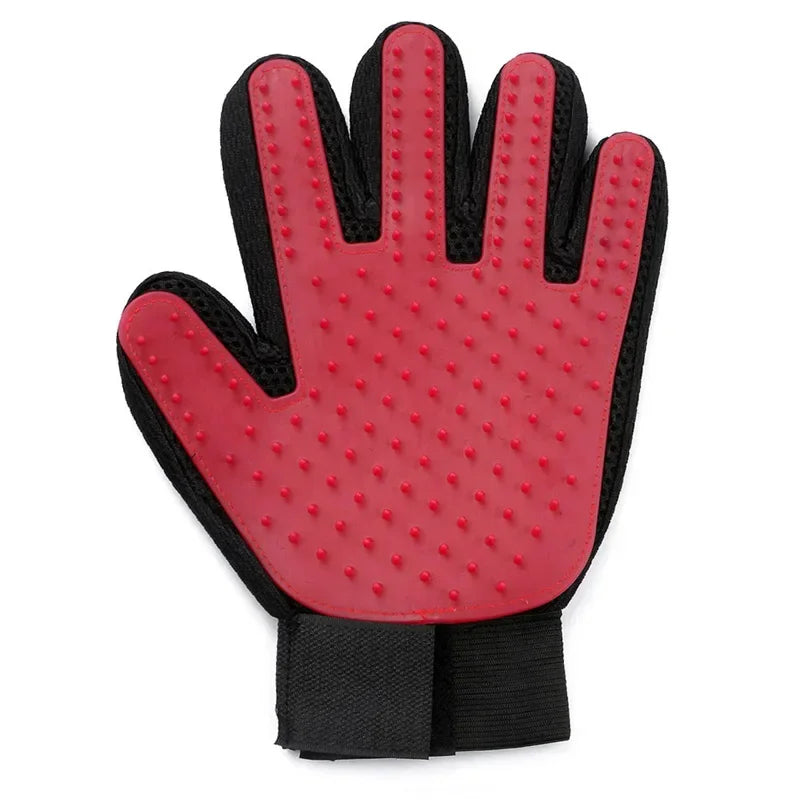 Silicone Pet Grooming Glove – Hair Remover & Bath Brush for Dogs & Cats