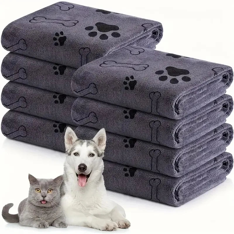Microfiber Dog Towel – Quick-Drying, Absorbent Pet Bath & Cleaning Cloth