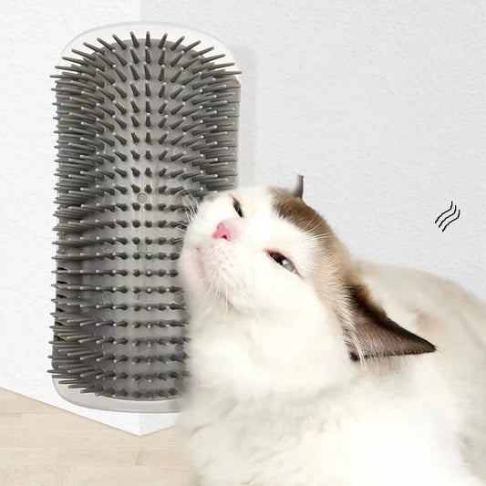 Cat Massage Corner Brush – Self Grooming Scratcher Comb for Kittens and Cats Hair Removal - The Best For Pets