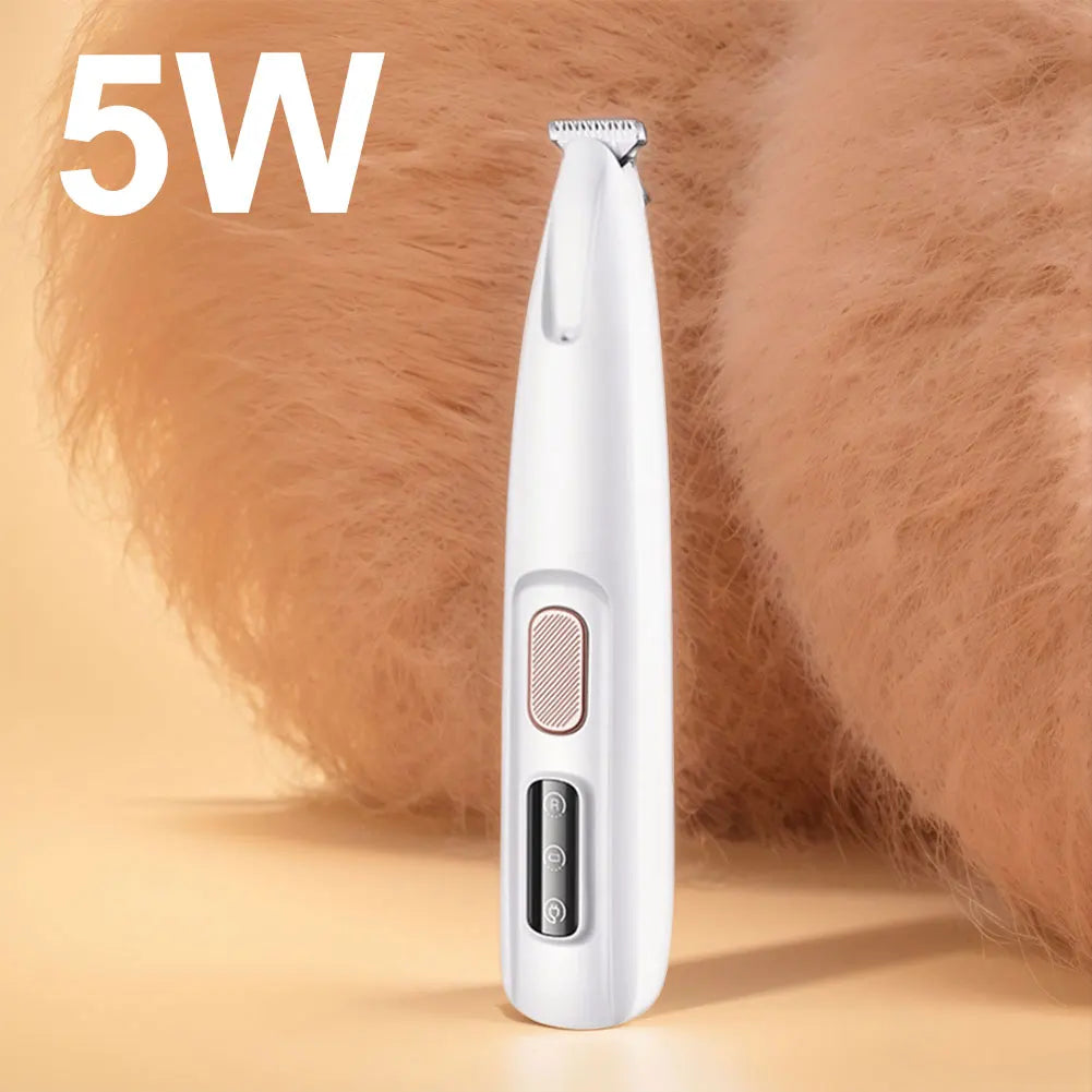 LED Grooming Clippers for Pets – 18mm Blade for Paws, Ears & Face