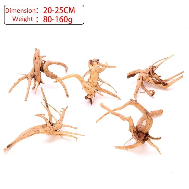 Natural Driftwood Roots – Small Aquarium Decoration & Habitat Ornament