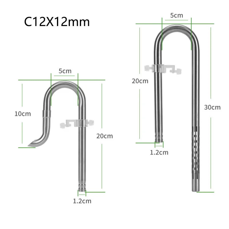 Aquarium Filter Stainless Steel External Filter Accessories Inlet and Outlet Water Remove Oil Film Lily Tube Aquarium filter