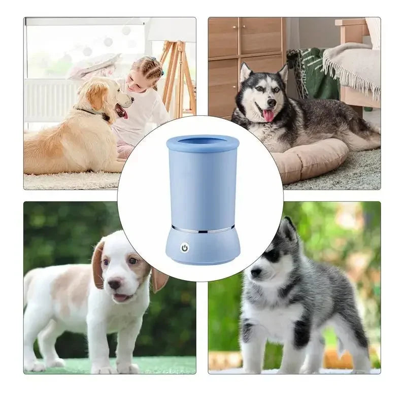 Electric Pet Paw Cleaner Cup – Automatic, Portable & Quiet Foot Washer for Dogs & Cats