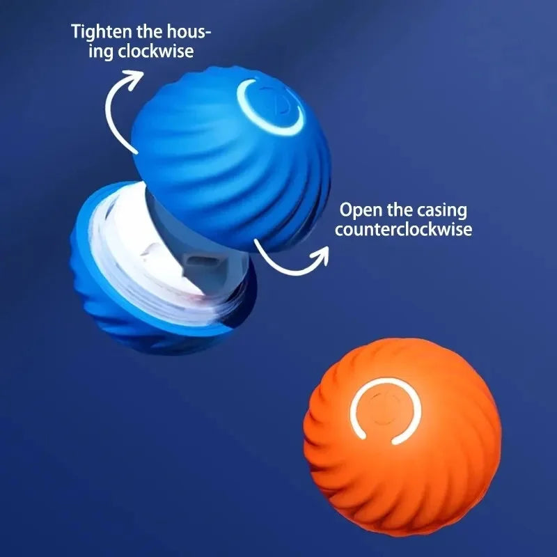 Smart Interactive Pet Toy Ball – USB Automatic Bouncing for Dogs & Cats