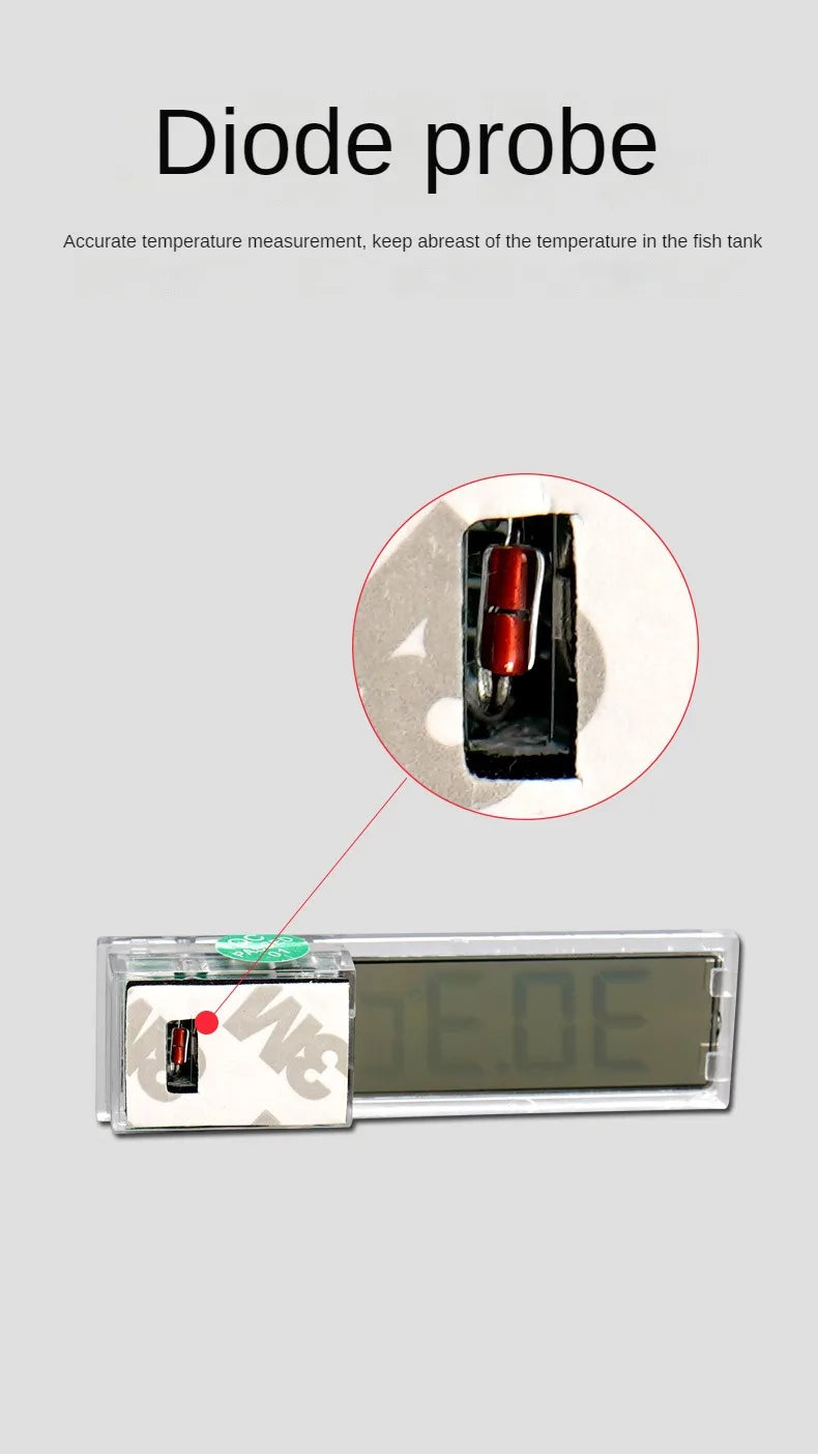 LCD Digital Aquarium Thermometer – Accurate Fish Tank Temperature Meter